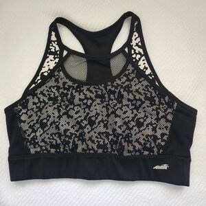 Avia Black and White Sports Bra